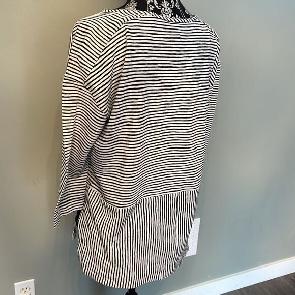 Jones New York Cotton Stripe Longsleeve NEW - Picture 2 of 4